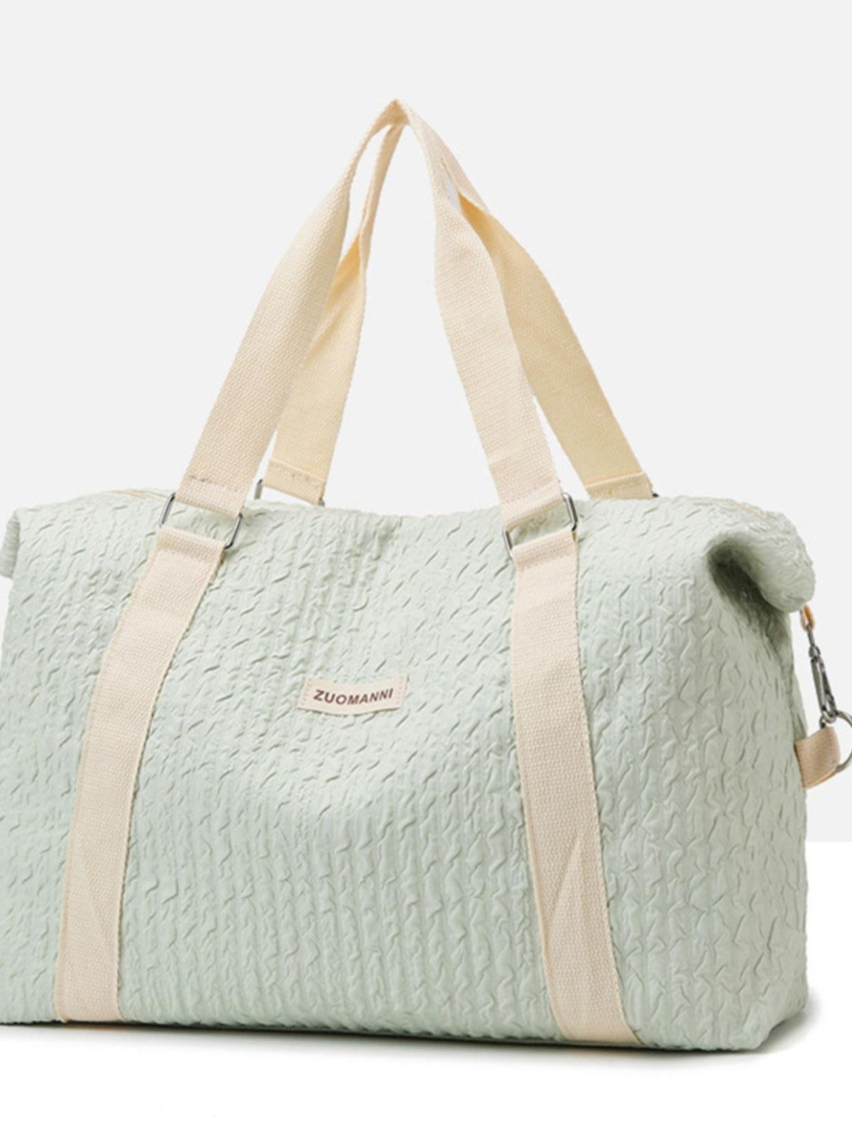 Texture Oxford Cloth Travel Bag - Clothes For Her Online Store