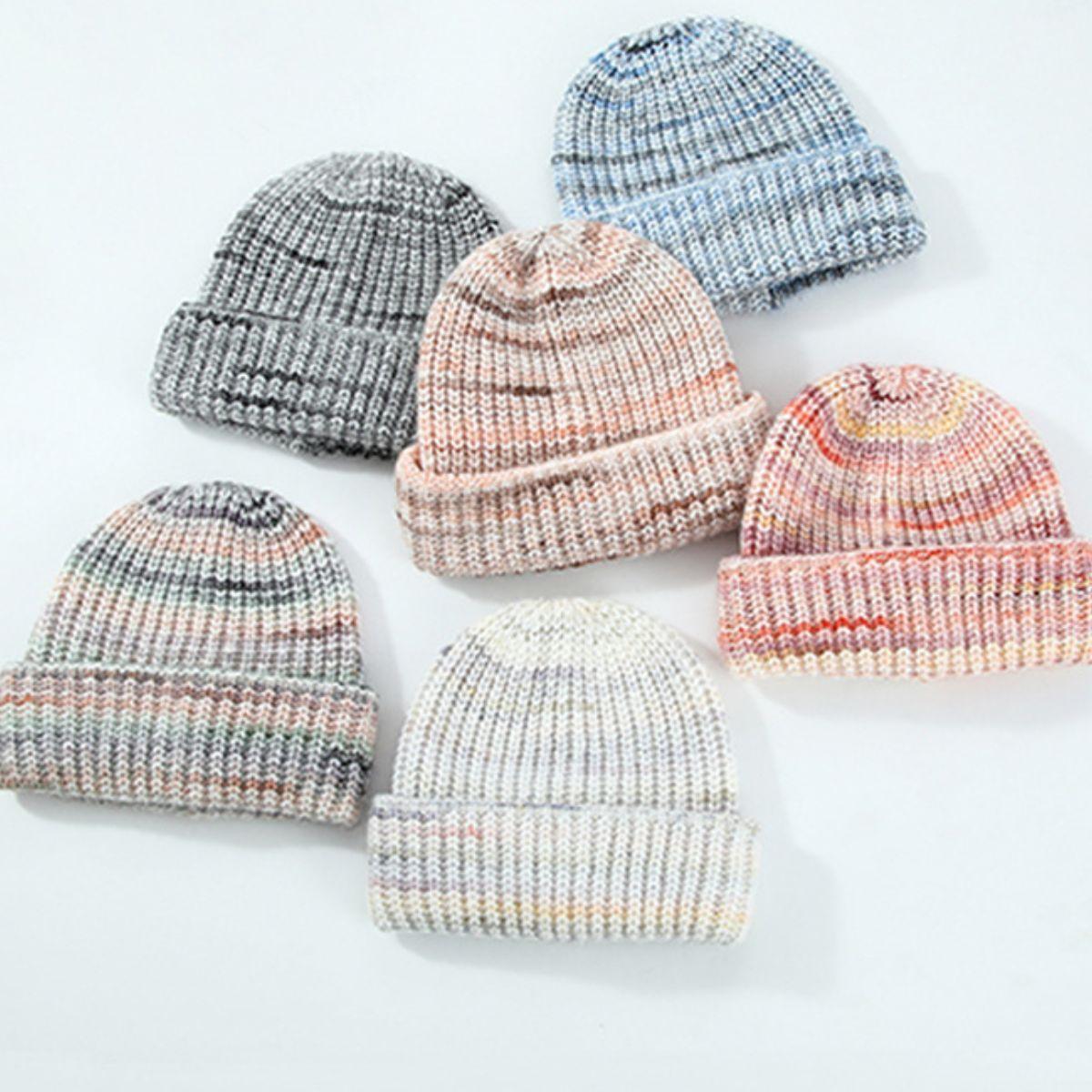 Thermal Contrast Knit Hat - Clothes For Her Online Store