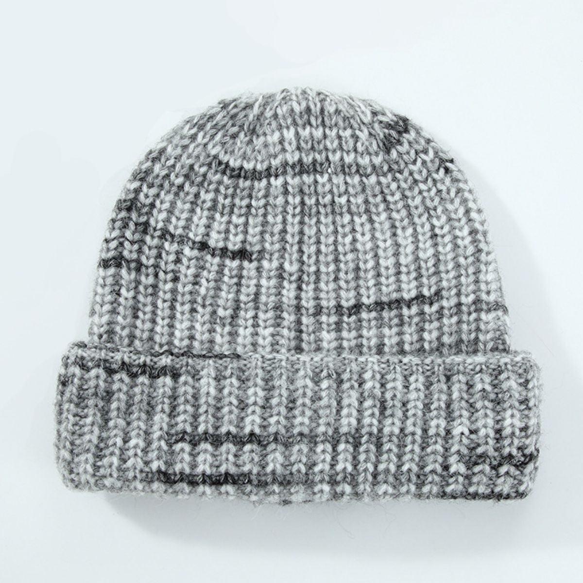 Thermal Contrast Knit Hat - Clothes For Her Online Store