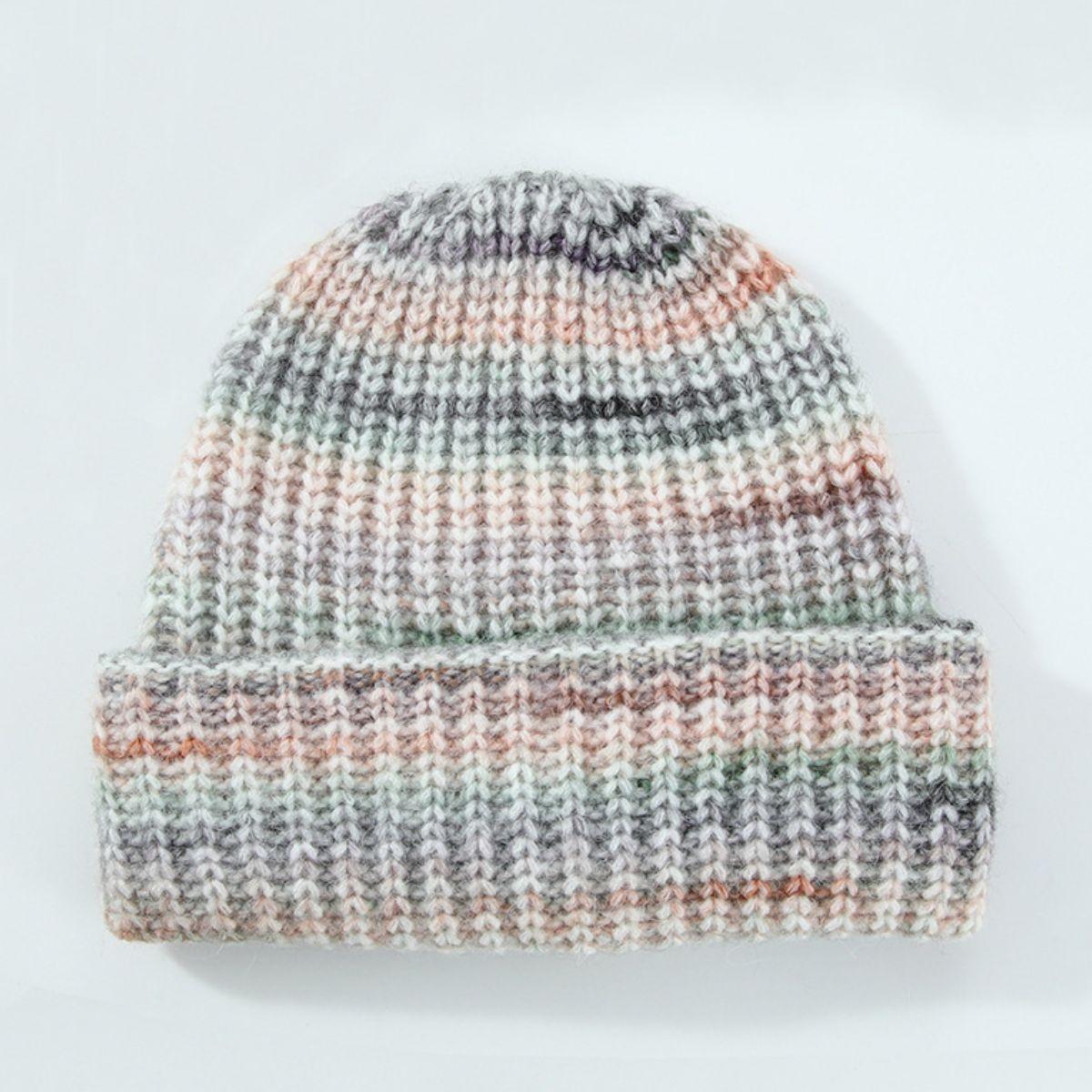 Thermal Contrast Knit Hat - Clothes For Her Online Store