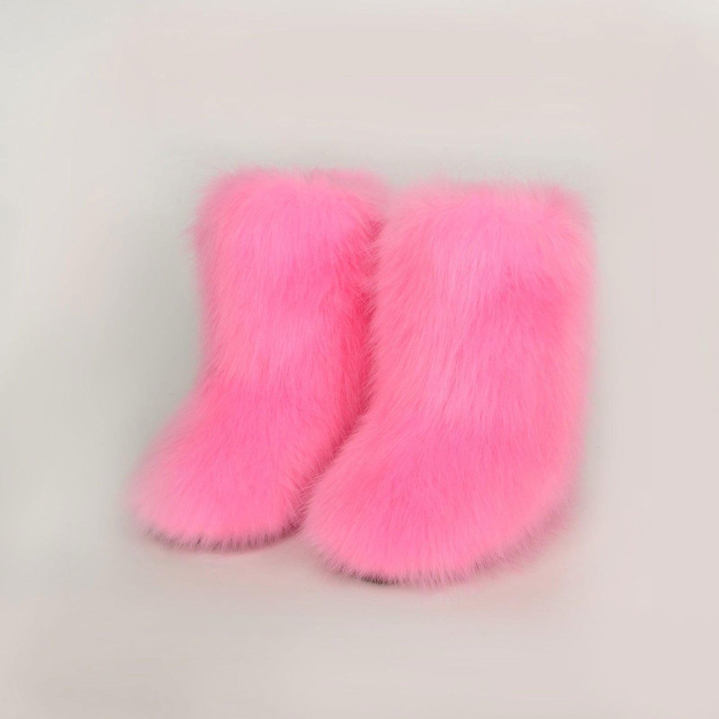 Thermal Fuzzy Platform Boots - Clothes For Her Online Store
