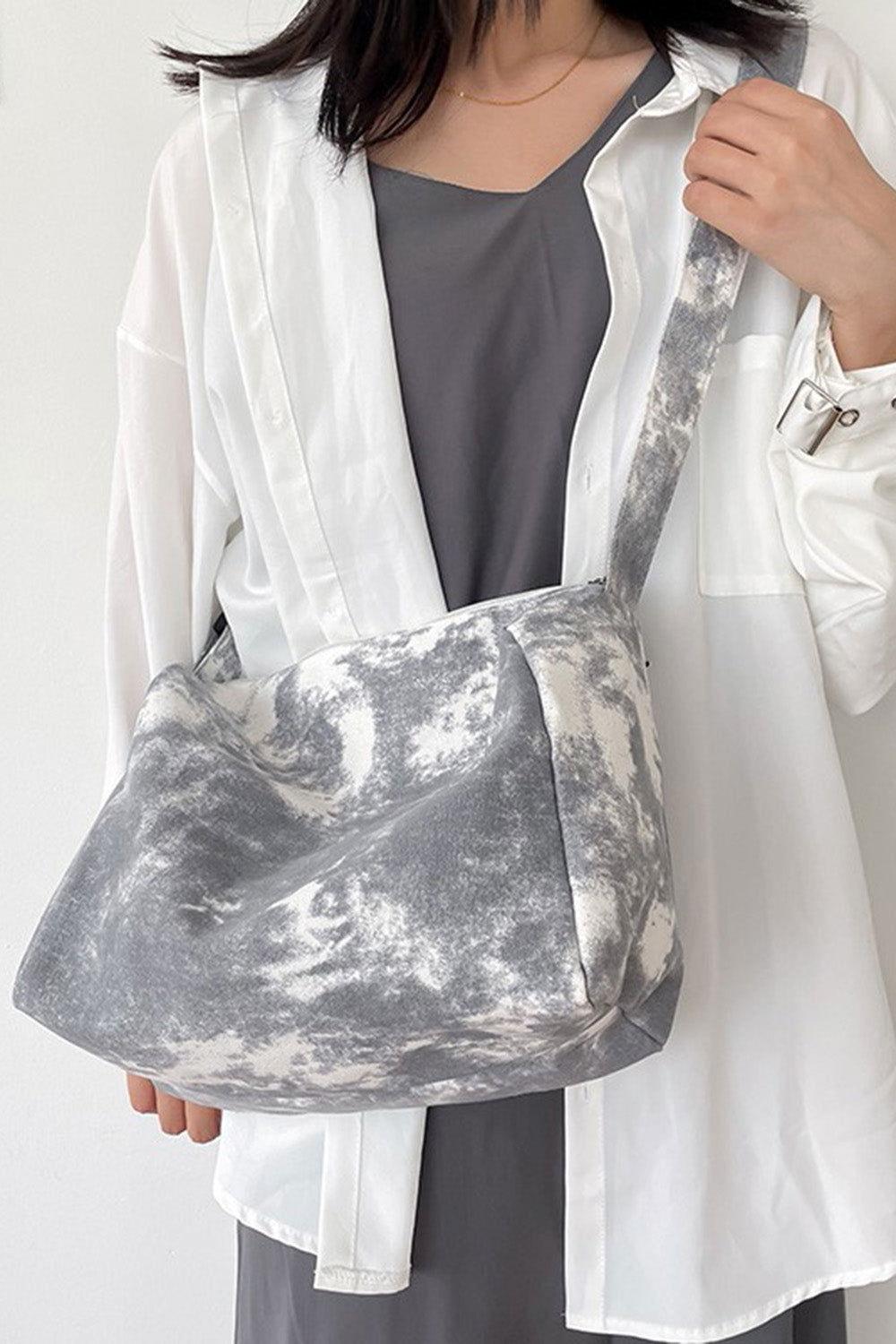 Tie-Dye Canvas Crossbody Bag - Clothes For Her Online Store