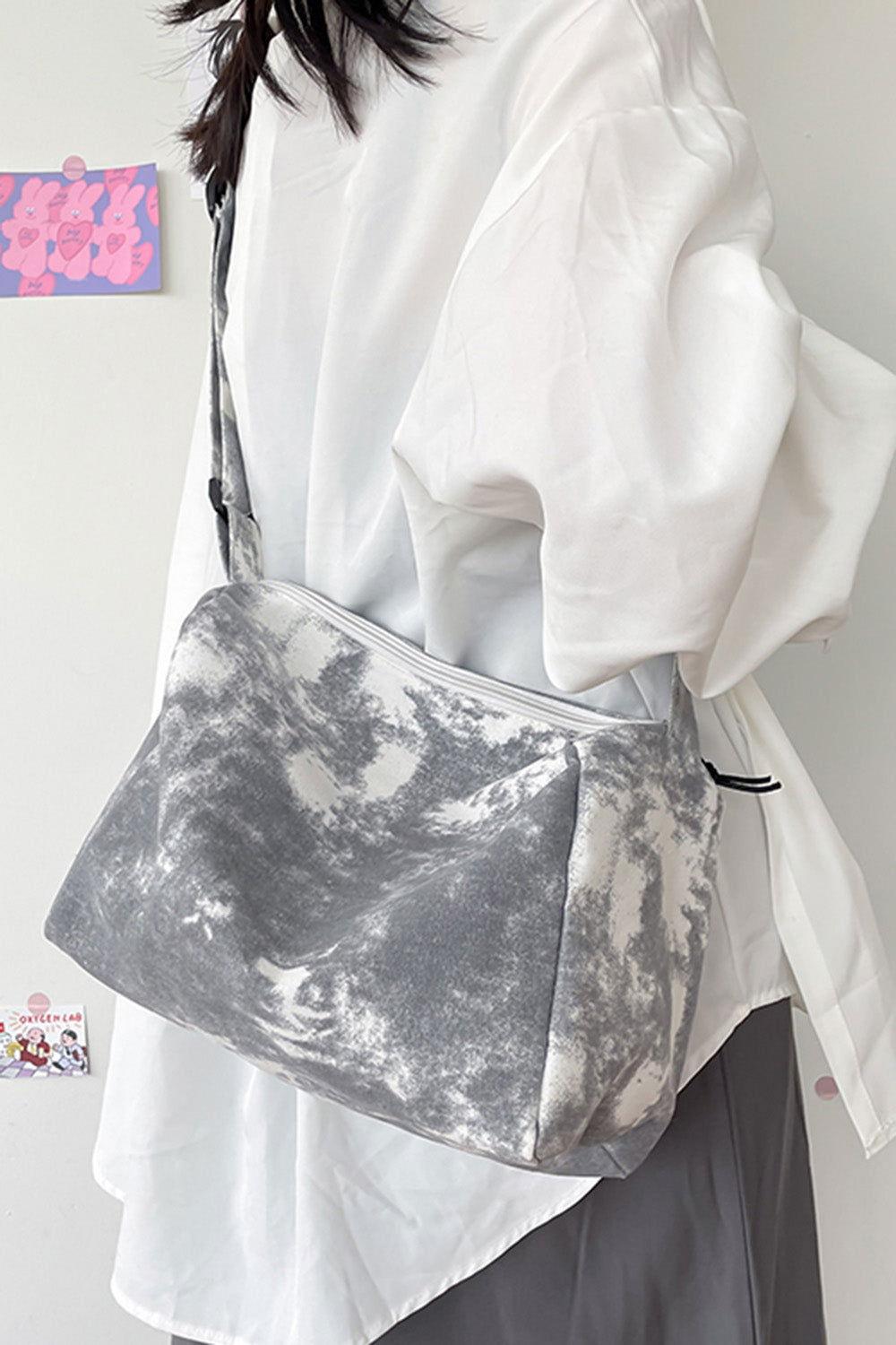 Tie-Dye Canvas Crossbody Bag - Clothes For Her Online Store
