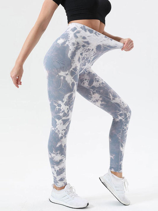 Tie-Dye High Waist Active Leggings - Clothes For Her Online Store