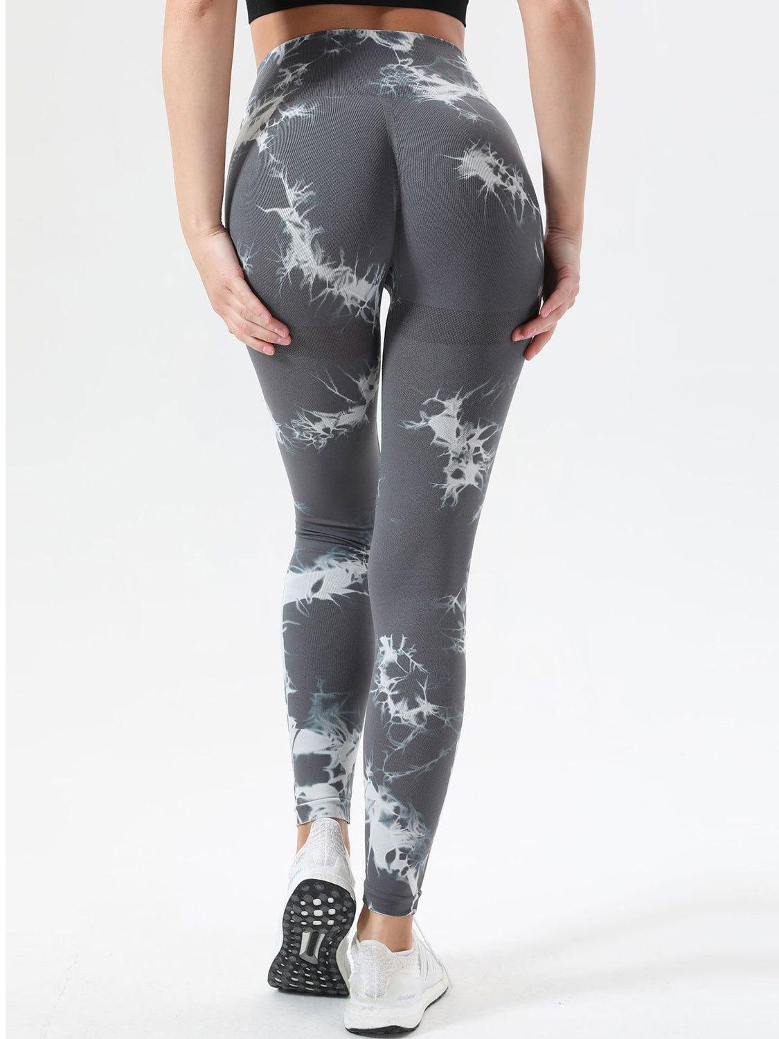 Tie-Dye High Waist Active Leggings - Clothes For Her Online Store