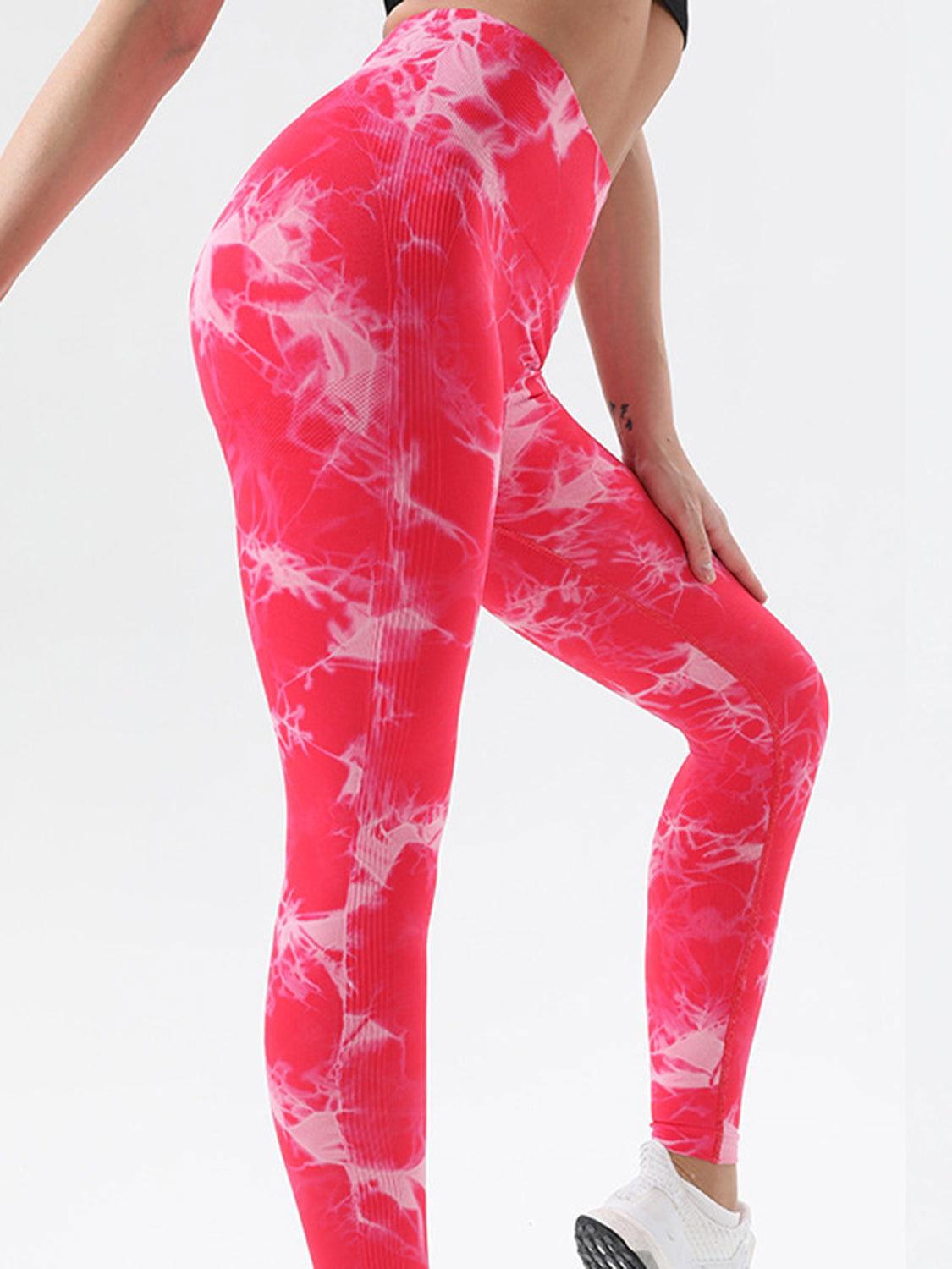 Tie-Dye High Waist Active Leggings - Clothes For Her Online Store