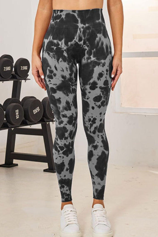 Tie-Dye High Waist Active Leggings - Clothes For Her Online Store