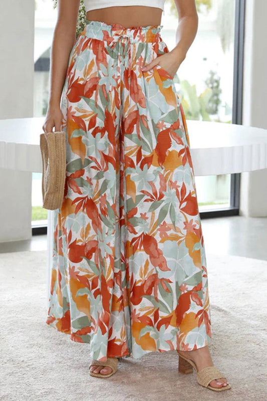 Tied Wide Leg Pants - Clothes For Her Online Store