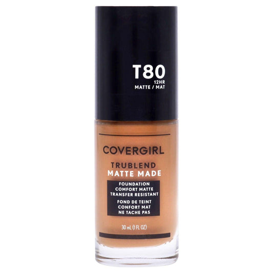 TruBlend Matte Made Liquid Foundation - T80 Toasted Caramel by CoverGirl for Women - 1 oz Foundation - Clothes For Her Online Store