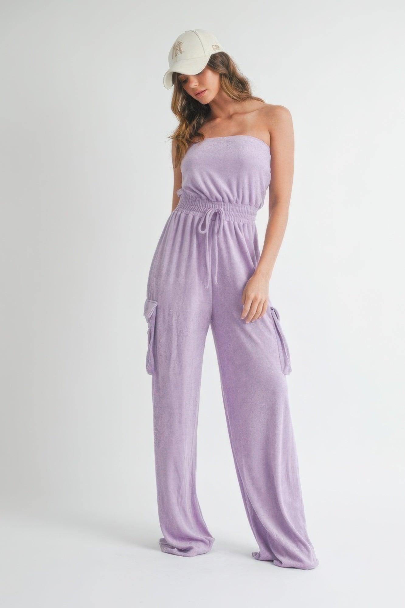 Tube Top Jumpsuit Romper - Clothes For Her Online Store