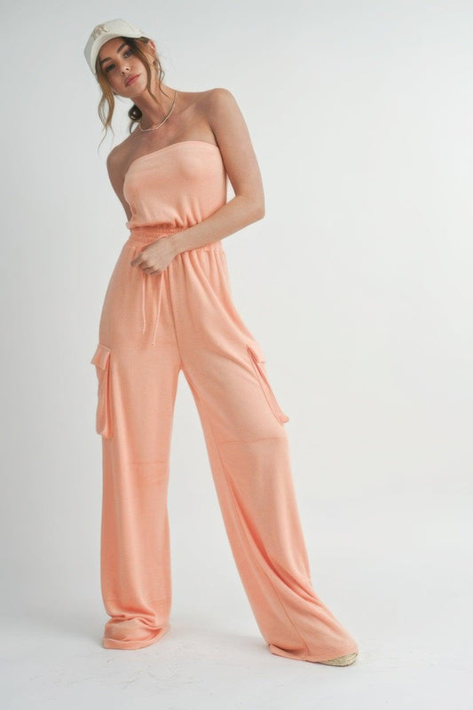 Tube Top Jumpsuit Romper - Clothes For Her Online Store