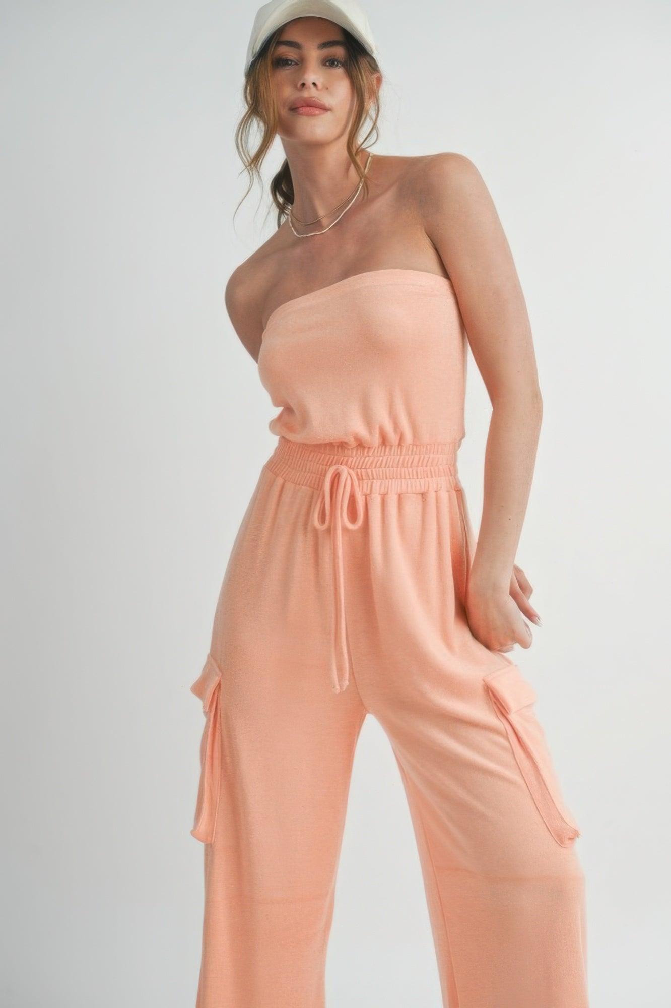 Tube Top Jumpsuit Romper - Clothes For Her Online Store