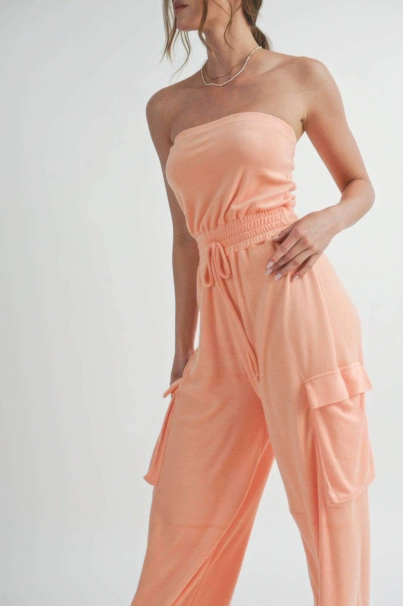 Tube Top Jumpsuit Romper - Clothes For Her Online Store