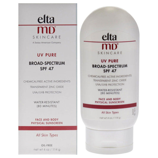 UV Pure Face and Body Physical Sunscreen SPF 47 by EltaMD for Unisex - 4 oz Sunscreen - Clothes For Her Online Store