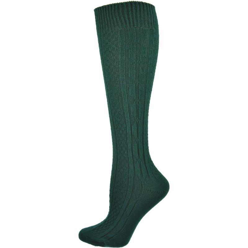 Classic Cable Knit Acrylic Knee High Socks 3 Pair Packs