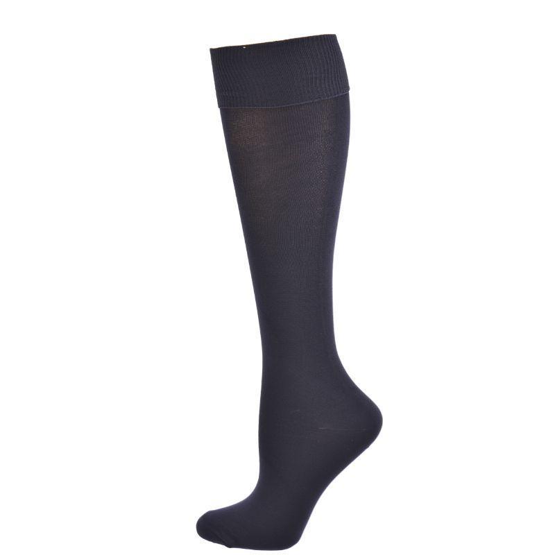 Classic Flat knit Opaque Nylon Knee High Socks 3 Pair Pack