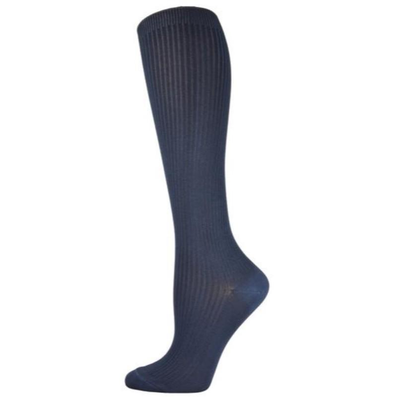 Knee High Women's Bamboo Ribbed Socks 2 Pair Pack