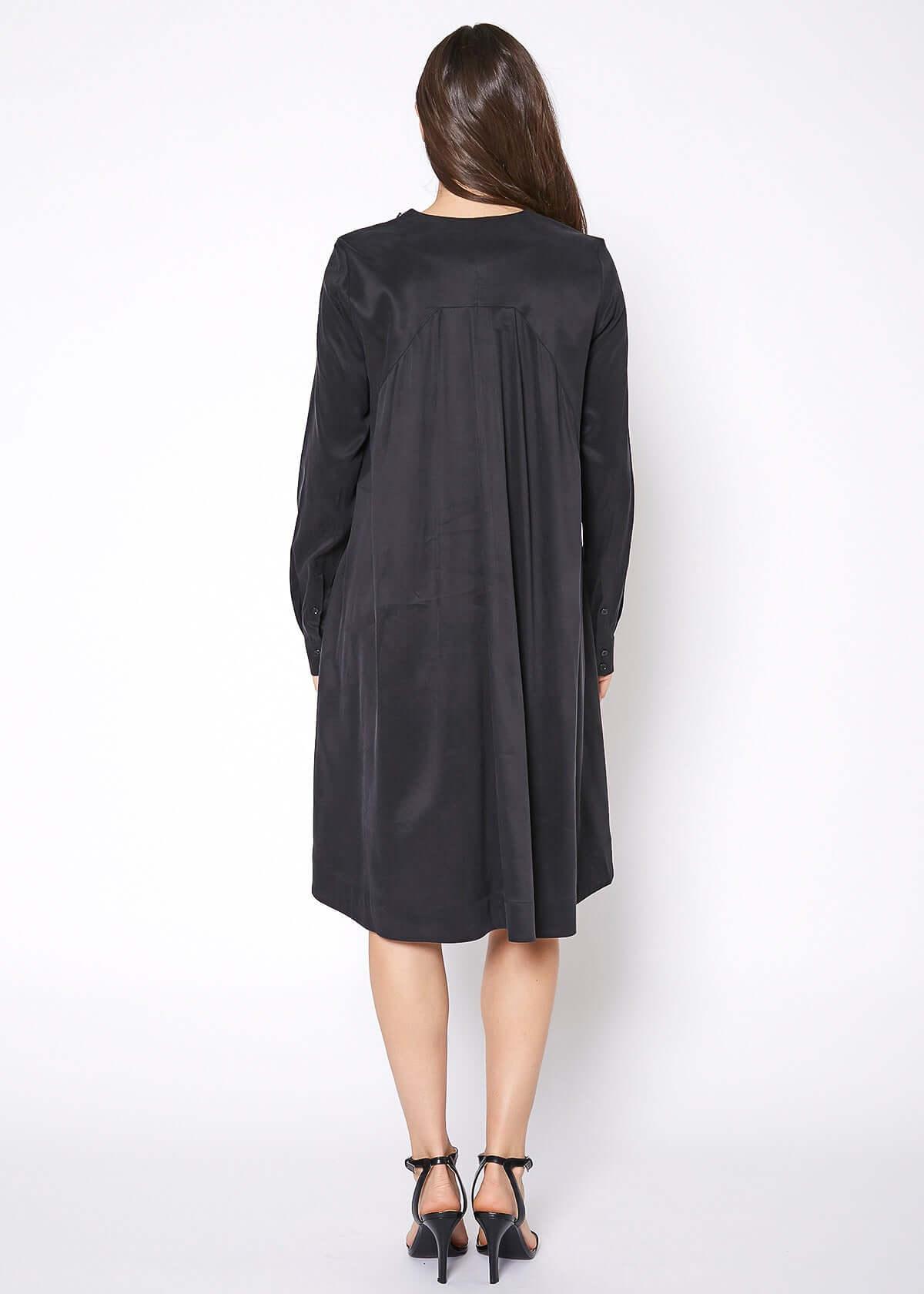 Women's Basic Long Sleeve Crew Neck Dress