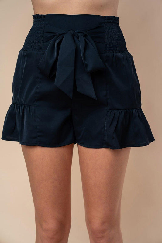 White Birch Full Size High Waisted Smocked Shorts - Clothes For Her Online Store