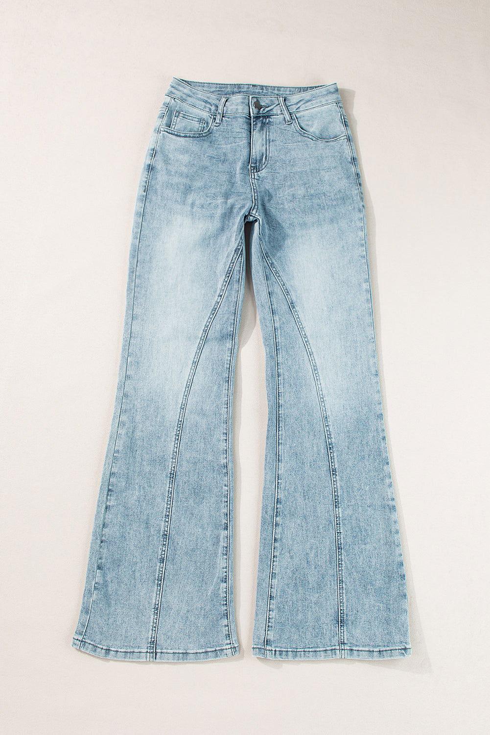 Wide Leg Jeans with Pockets - Clothes For Her Online Store