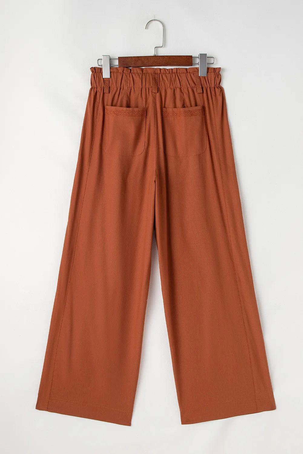 Wide Leg Pants with Pockets - Clothes For Her Online Store