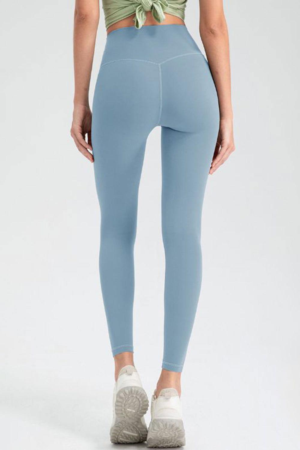 Wide Waistband High Waist Sport Leggings - Clothes For Her Online Store