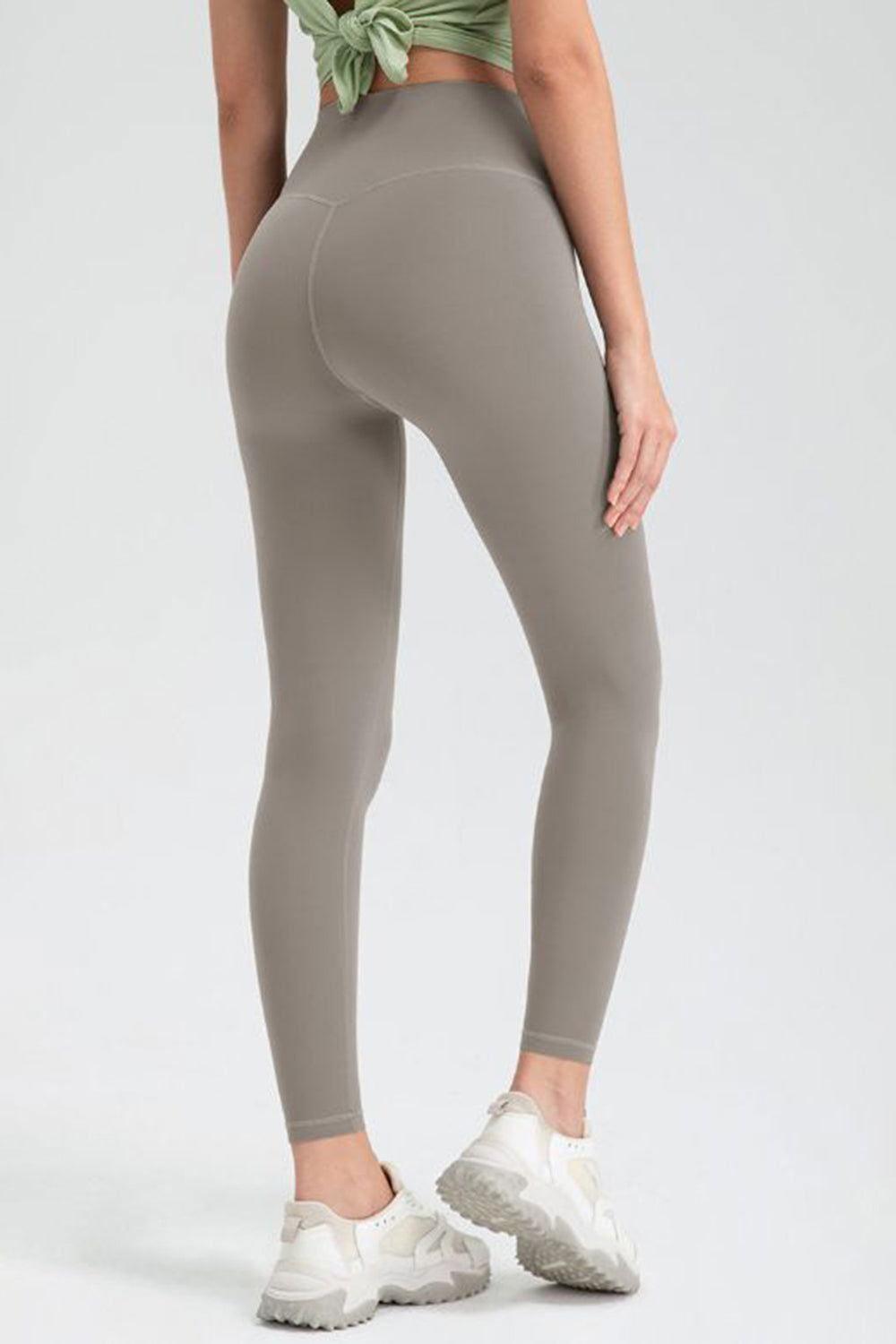 Wide Waistband High Waist Sport Leggings - Clothes For Her Online Store