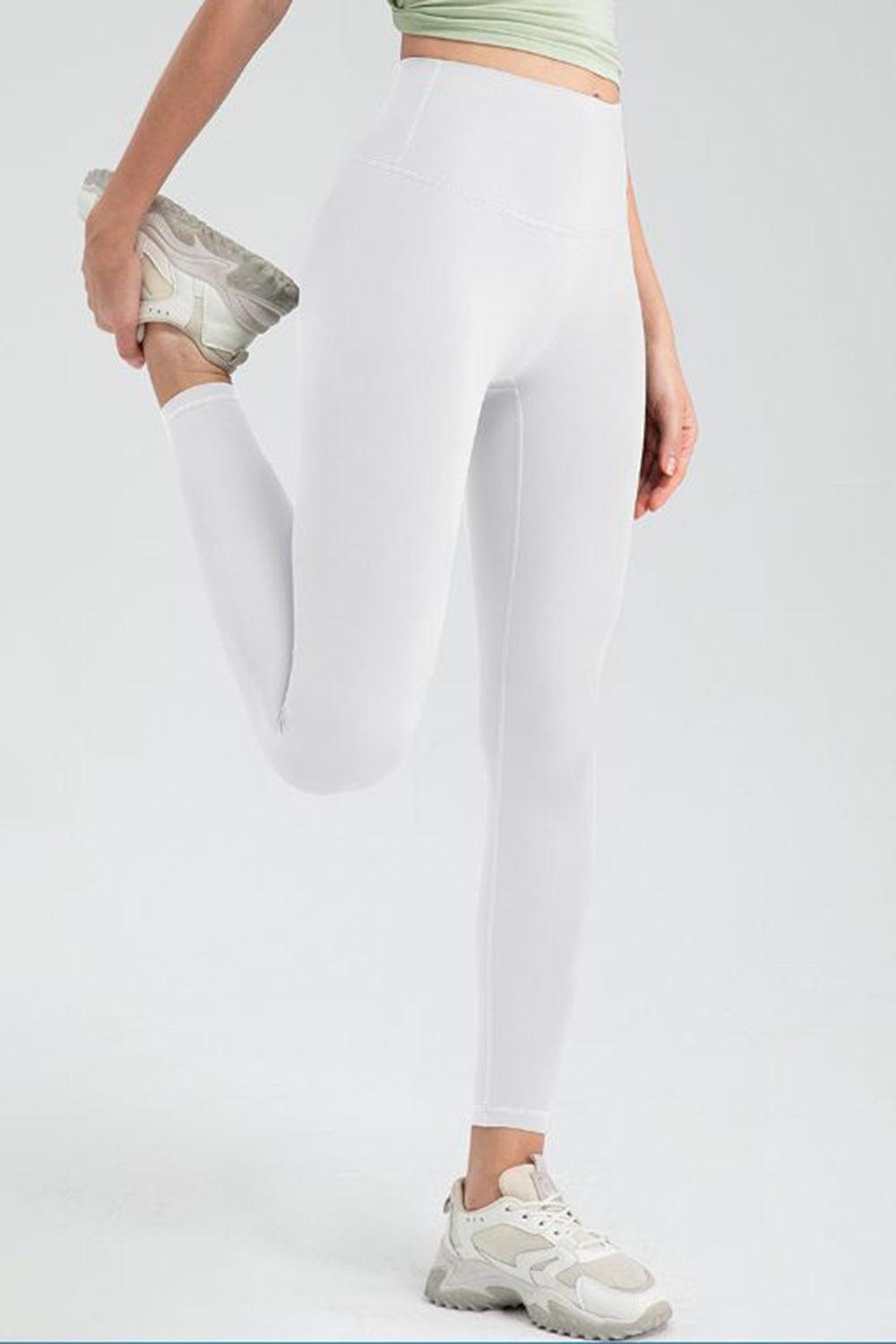 Wide Waistband High Waist Sport Leggings - Clothes For Her Online Store