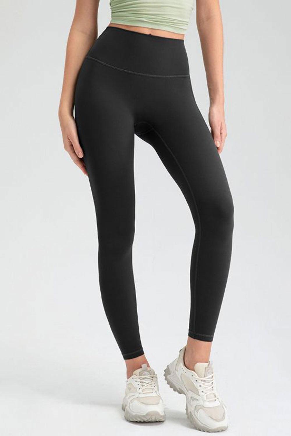 Wide Waistband High Waist Sport Leggings - Clothes For Her Online Store