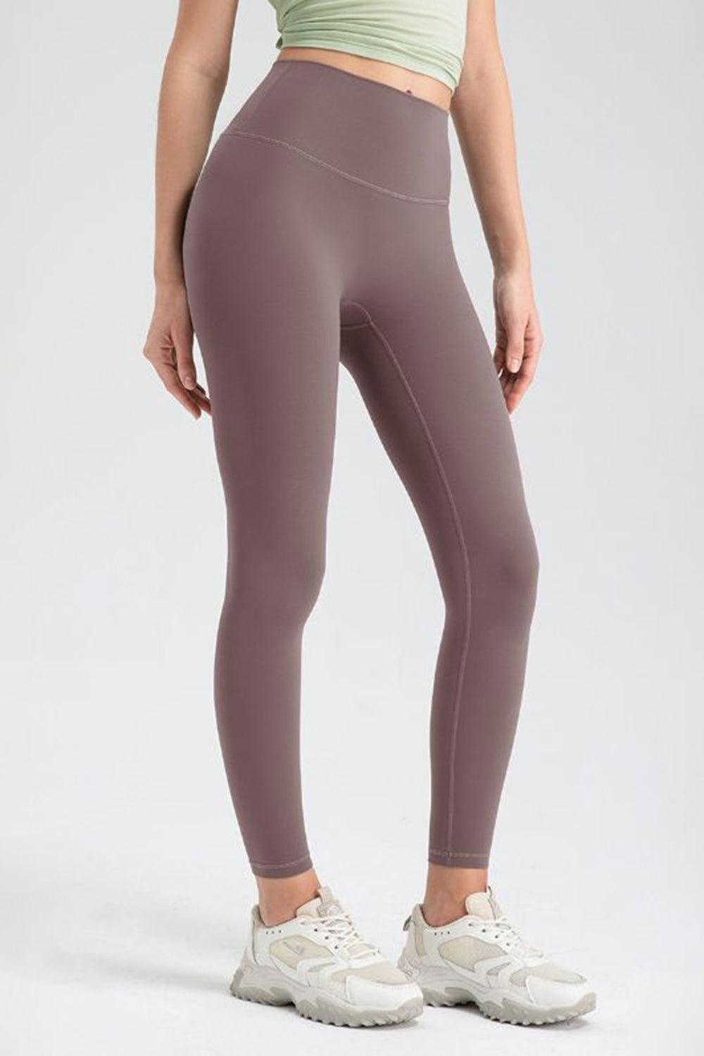 Wide Waistband High Waist Sport Leggings - Clothes For Her Online Store