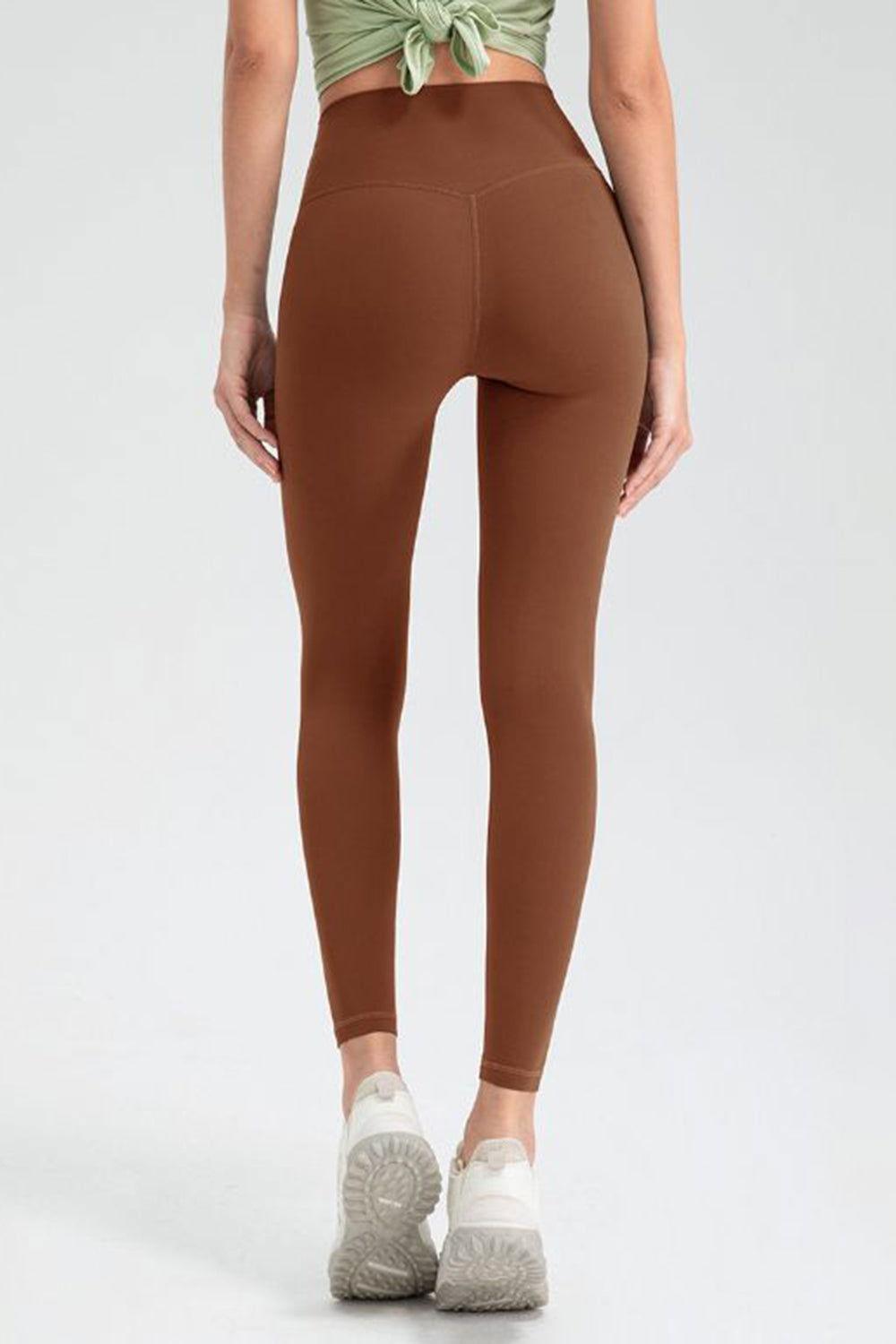 Wide Waistband High Waist Sport Leggings - Clothes For Her Online Store