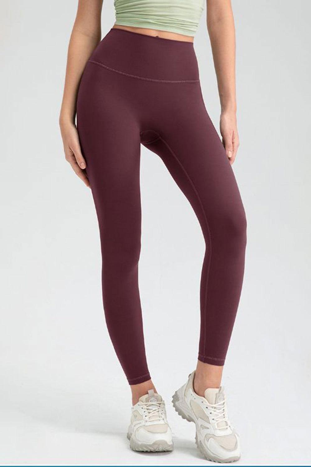 Wide Waistband High Waist Sport Leggings - Clothes For Her Online Store