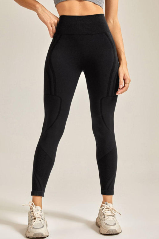 Wide Waistband Long Active Pants - Clothes For Her Online Store