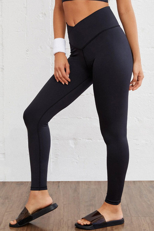 Wide Waistband Slim Fit Sports Pants - Clothes For Her Online Store
