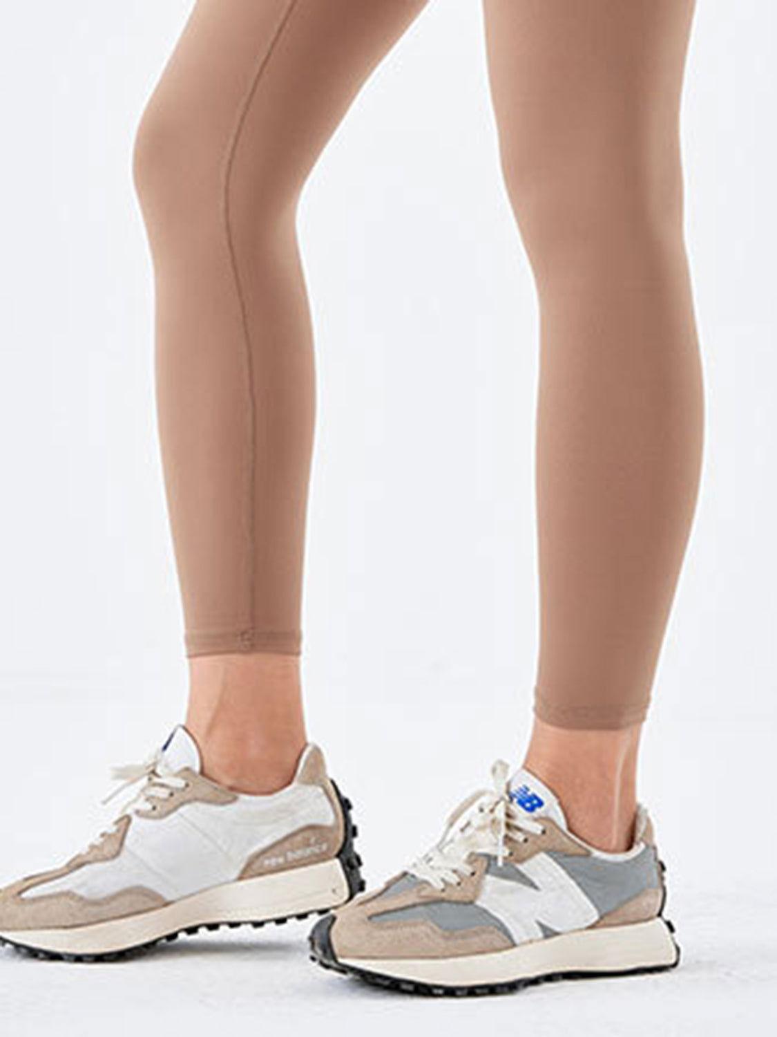 Wide Waistband Sports Leggings - Clothes For Her Online Store