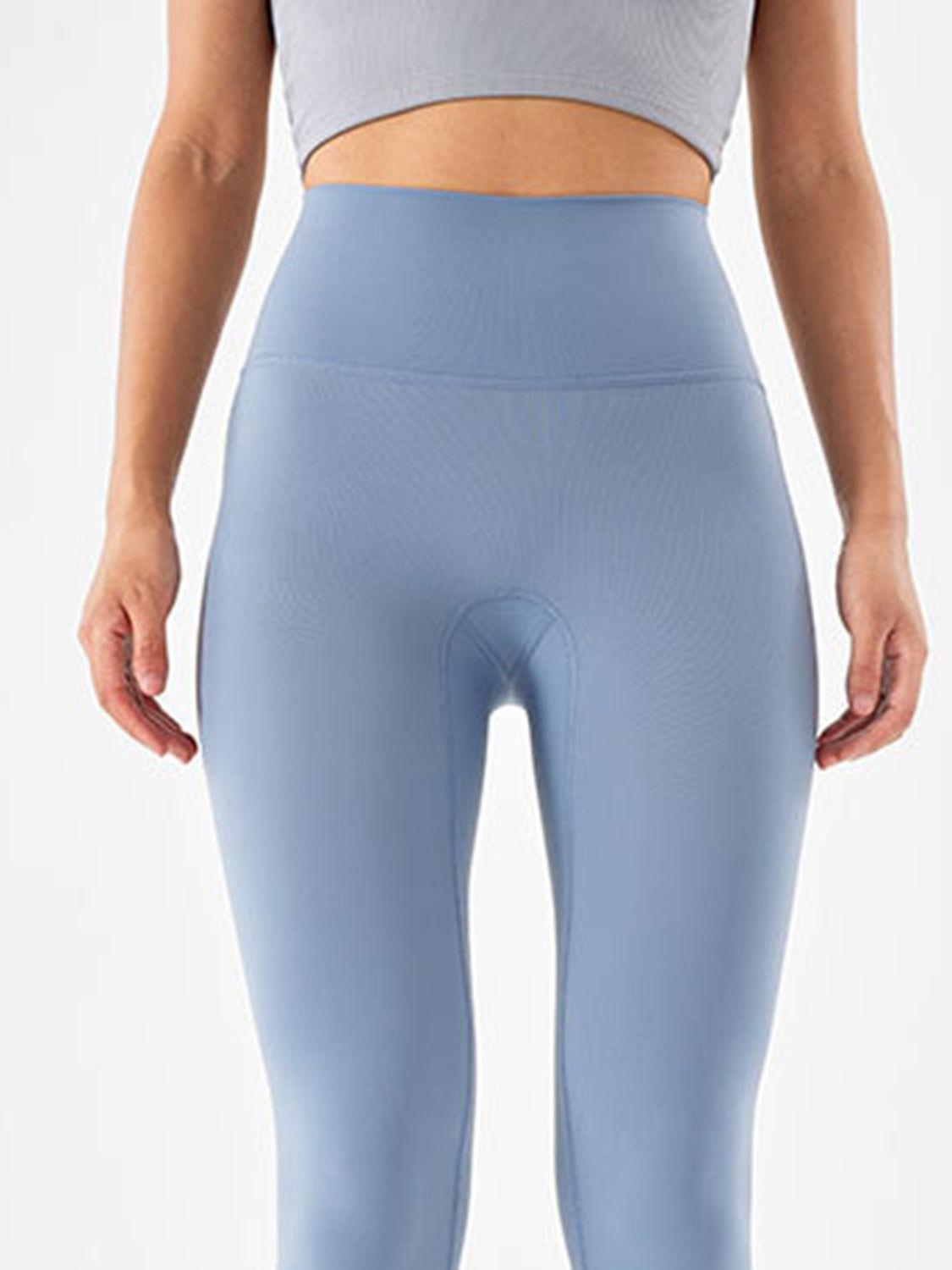 Wide Waistband Sports Leggings - Clothes For Her Online Store