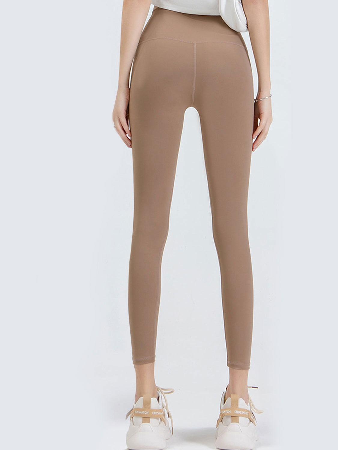 Wide Waistband Sports Leggings - Clothes For Her Online Store