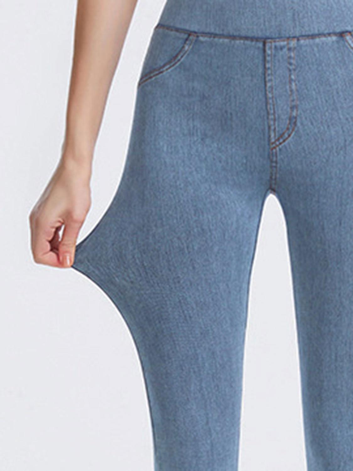 Wide Waistband Sports Leggings - Clothes For Her Online Store
