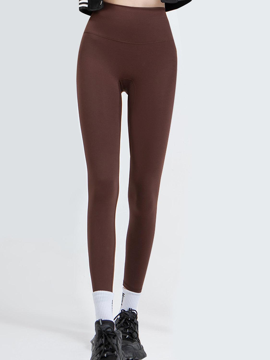 Wide Waistband Sports Leggings - Clothes For Her Online Store