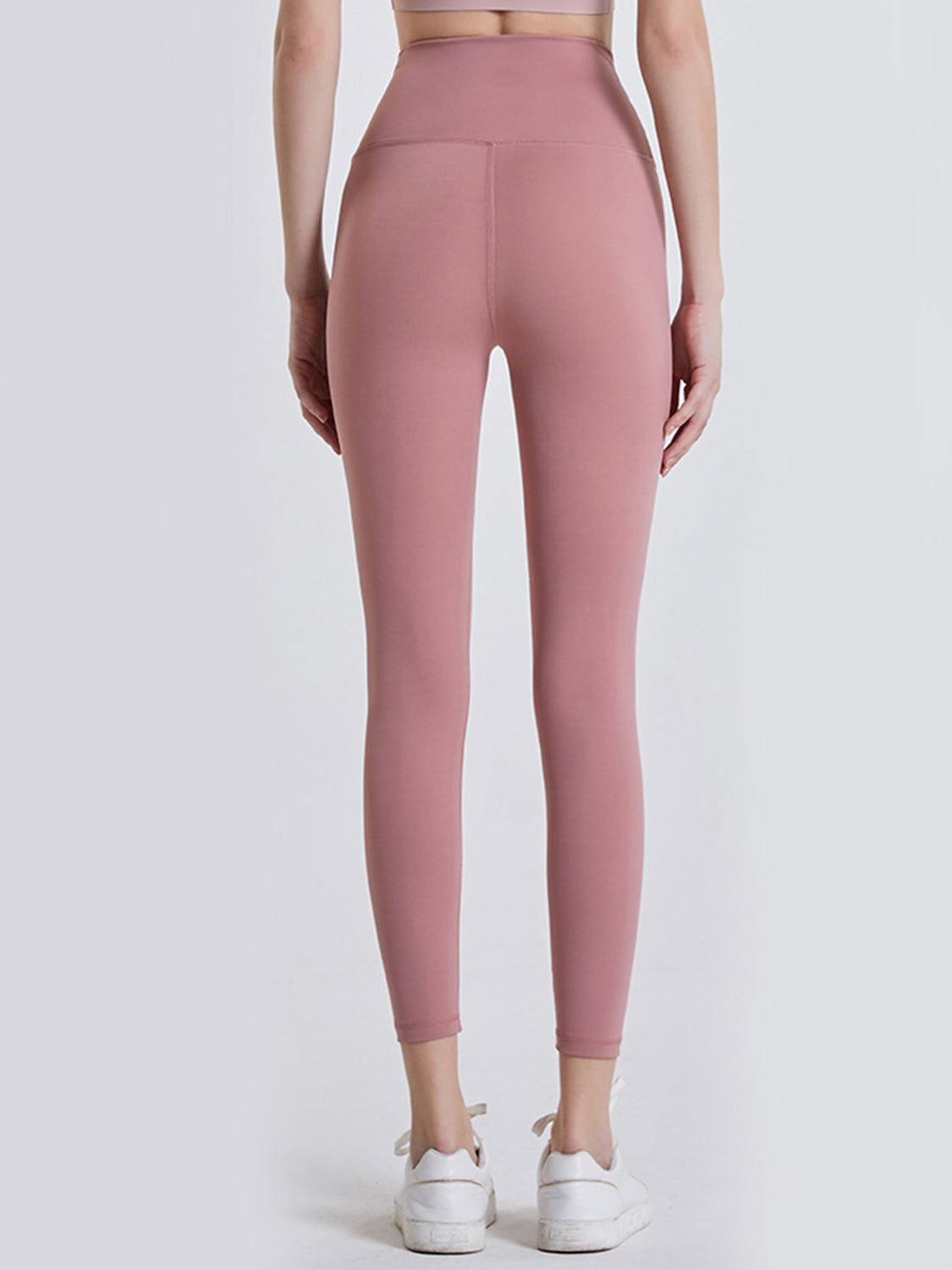Wide Waistband Sports Leggings - Clothes For Her Online Store