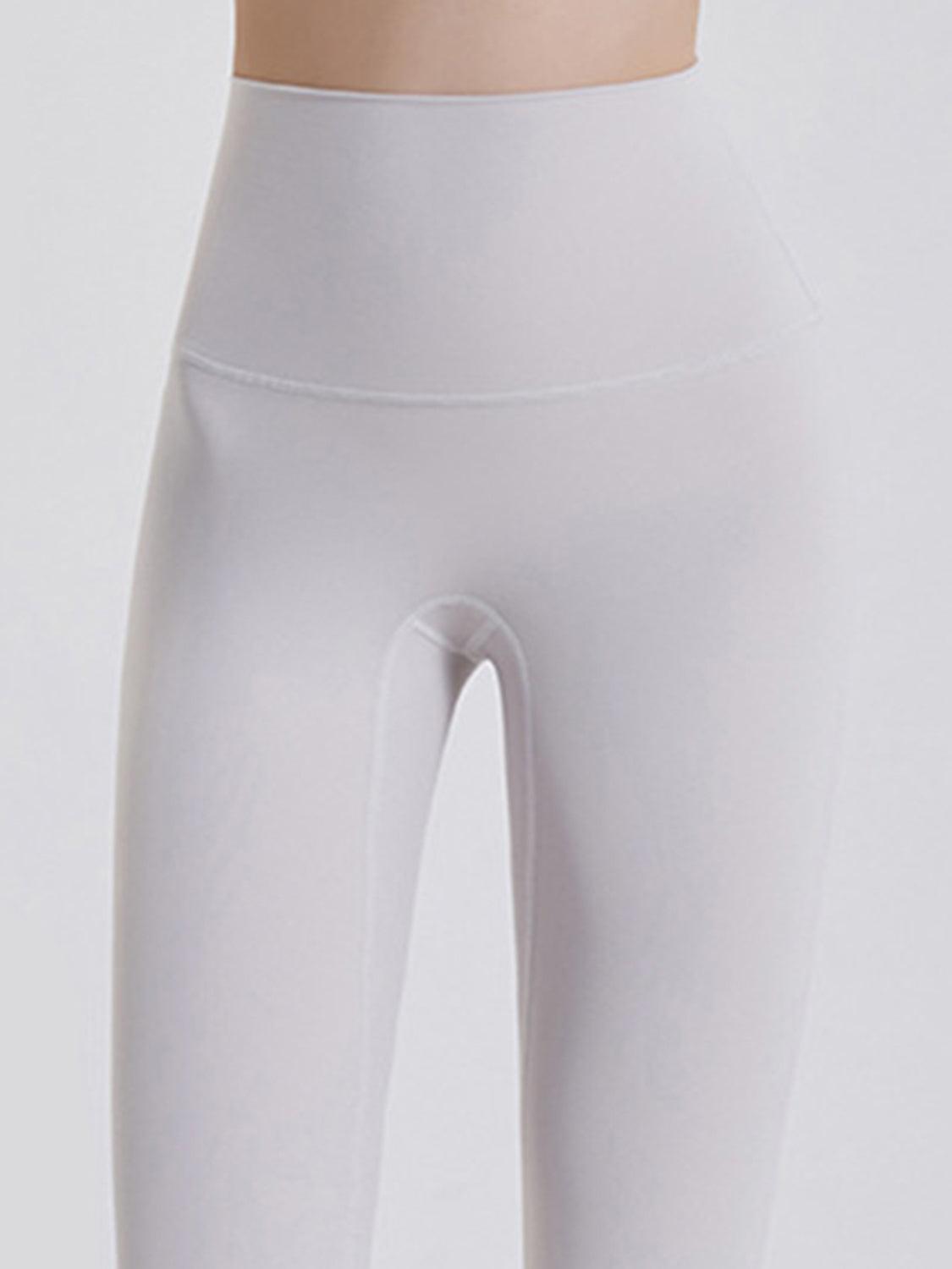 Wide Waistband Sports Leggings - Clothes For Her Online Store