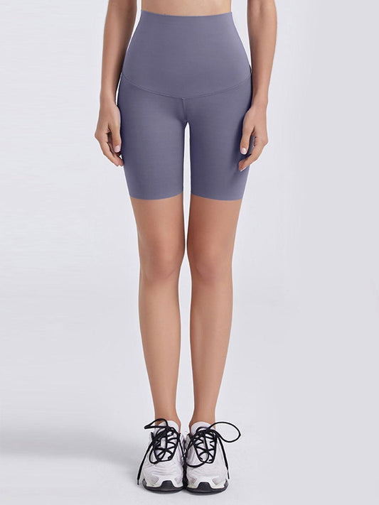 Wide Waistband Sports Shorts - Clothes For Her Online Store