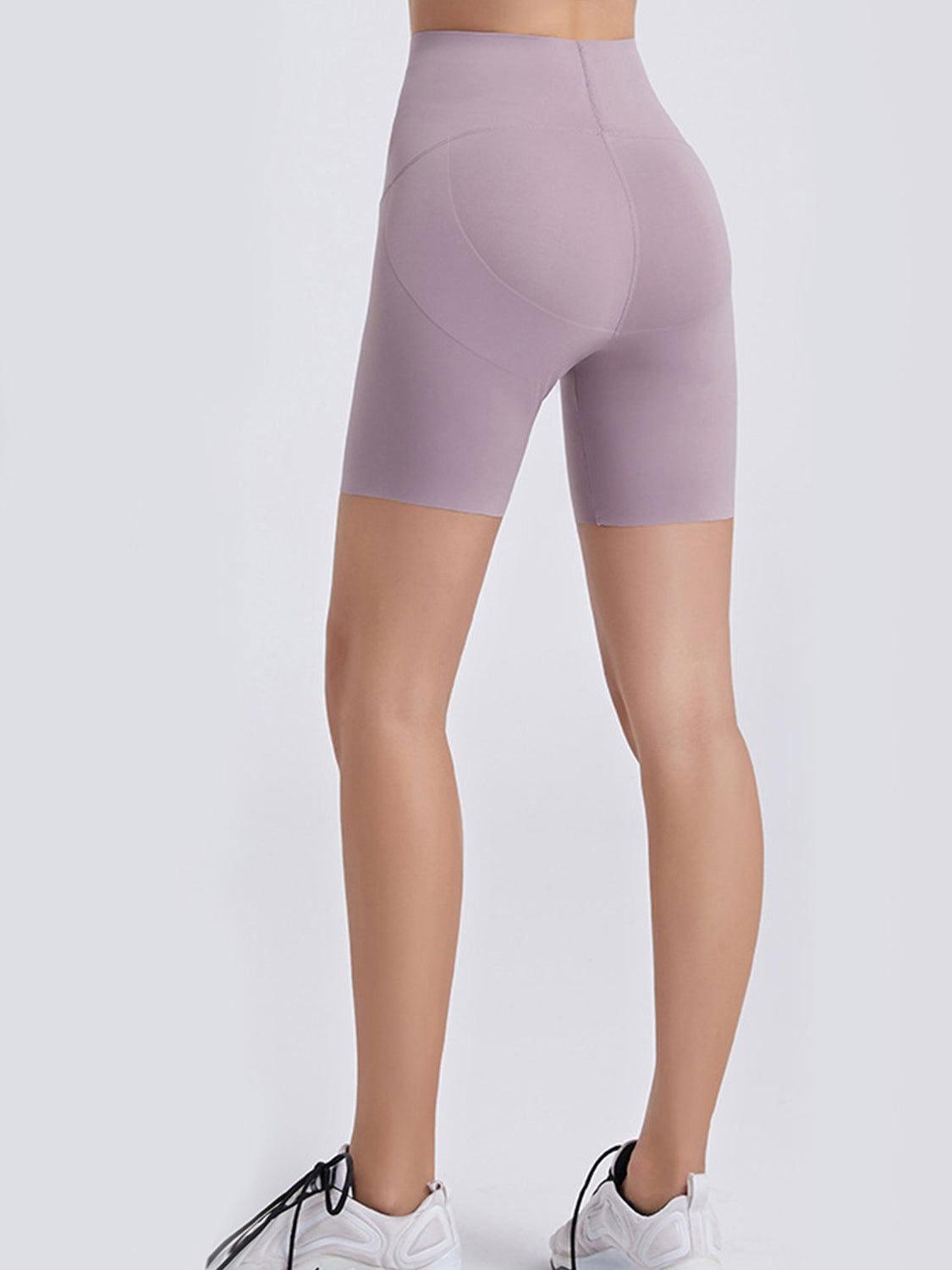 Wide Waistband Sports Shorts - Clothes For Her Online Store