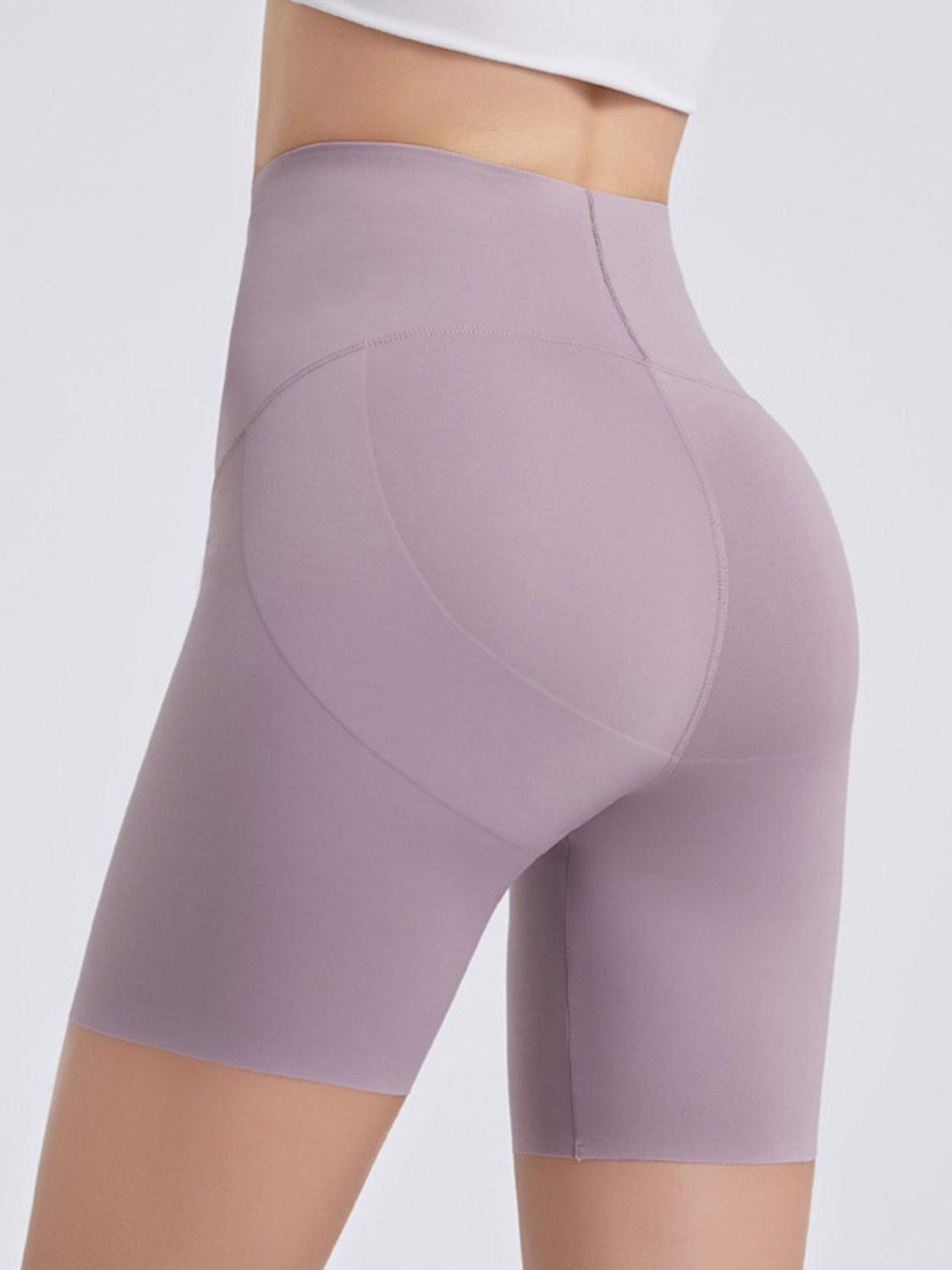 Wide Waistband Sports Shorts - Clothes For Her Online Store