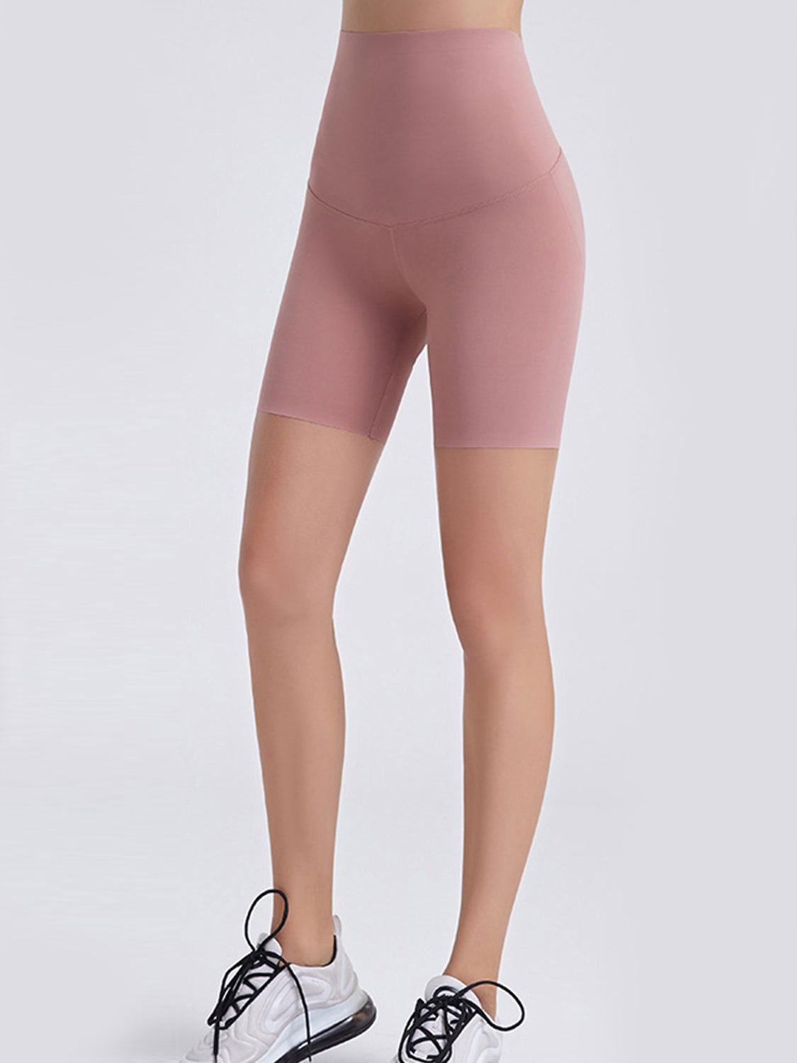 Wide Waistband Sports Shorts - Clothes For Her Online Store