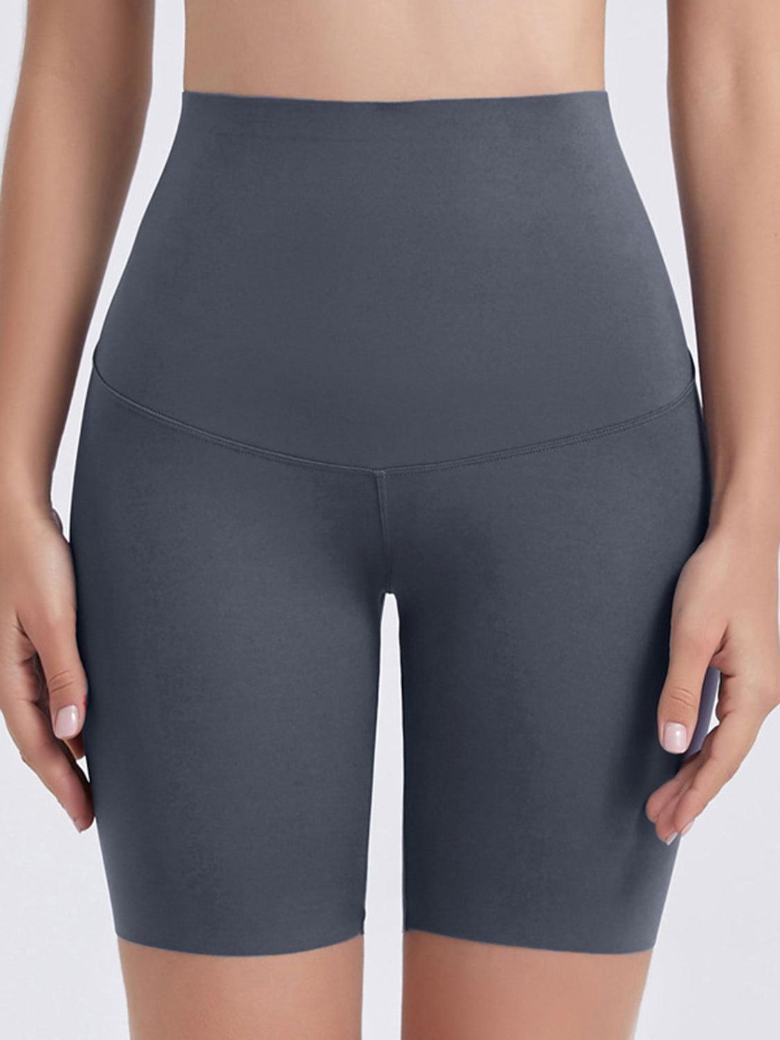 Wide Waistband Sports Shorts - Clothes For Her Online Store