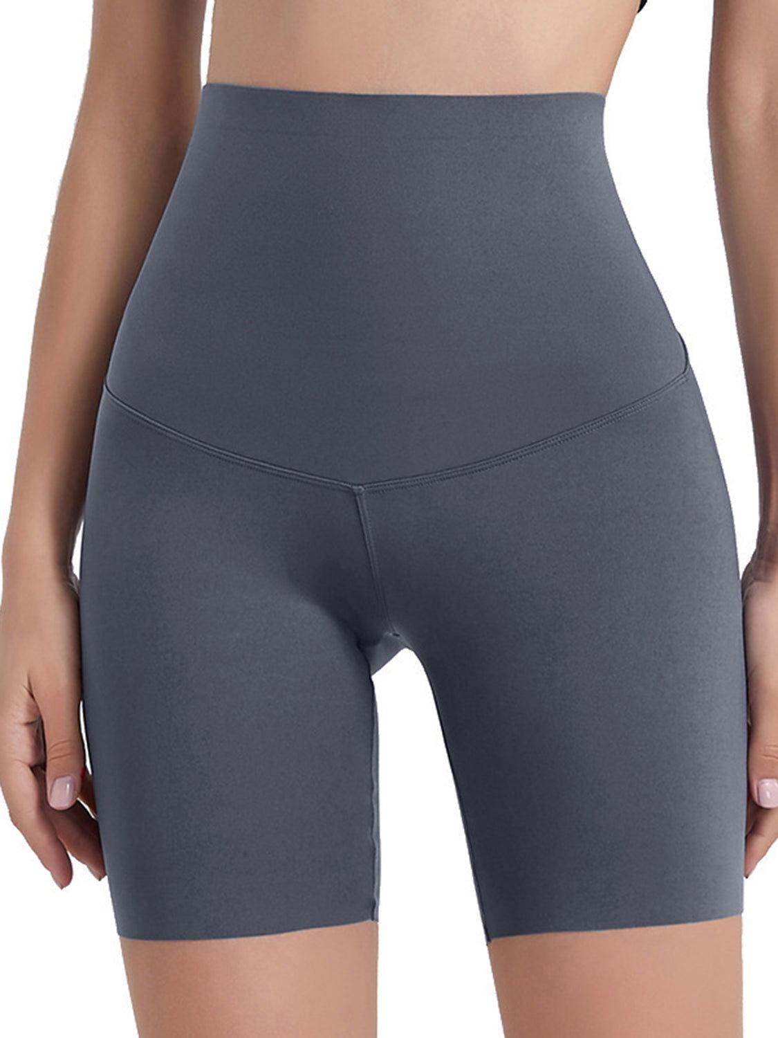 Wide Waistband Sports Shorts - Clothes For Her Online Store