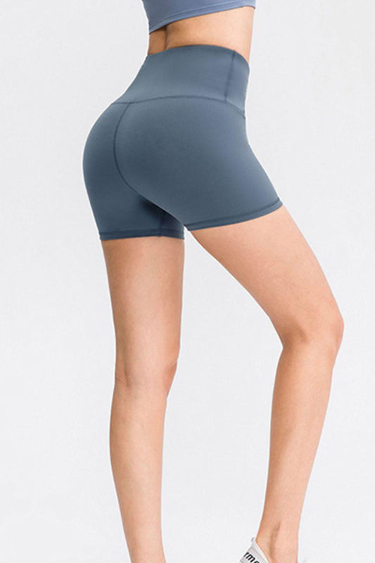 Wide Waistband Sports Shorts - Clothes For Her Online Store
