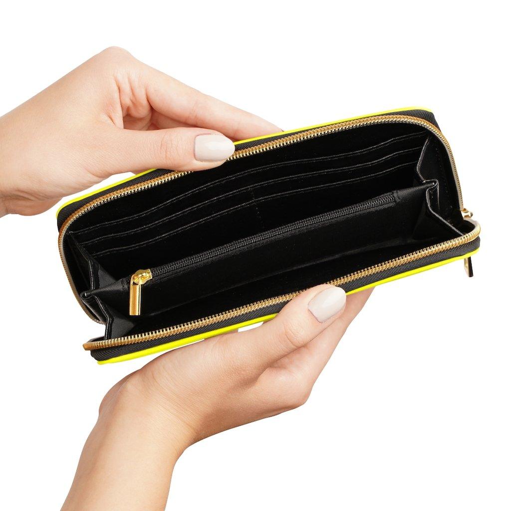 Womens Wallet, Zip Purse, Bright Yellow Purse - Clothes For Her Online Store