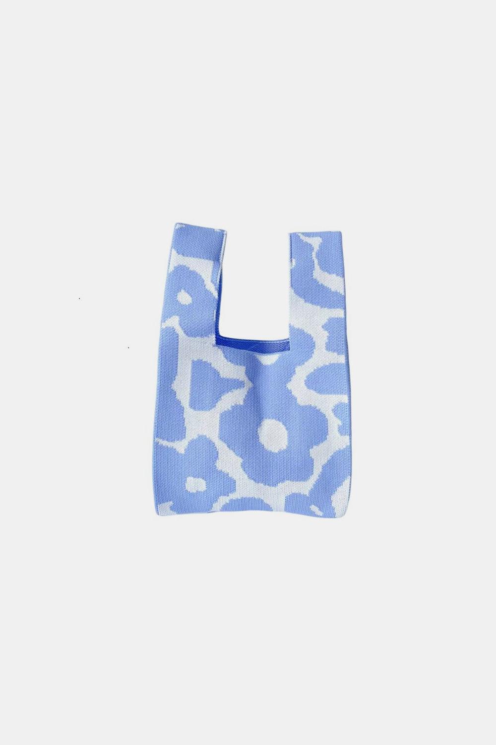 Zenana Flower Eco-Friendly Knitted Handbag - Clothes For Her Online Store